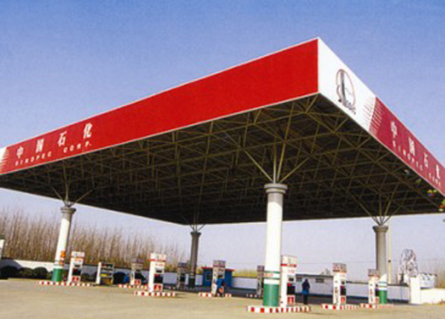 漳州中石化加油站网架
